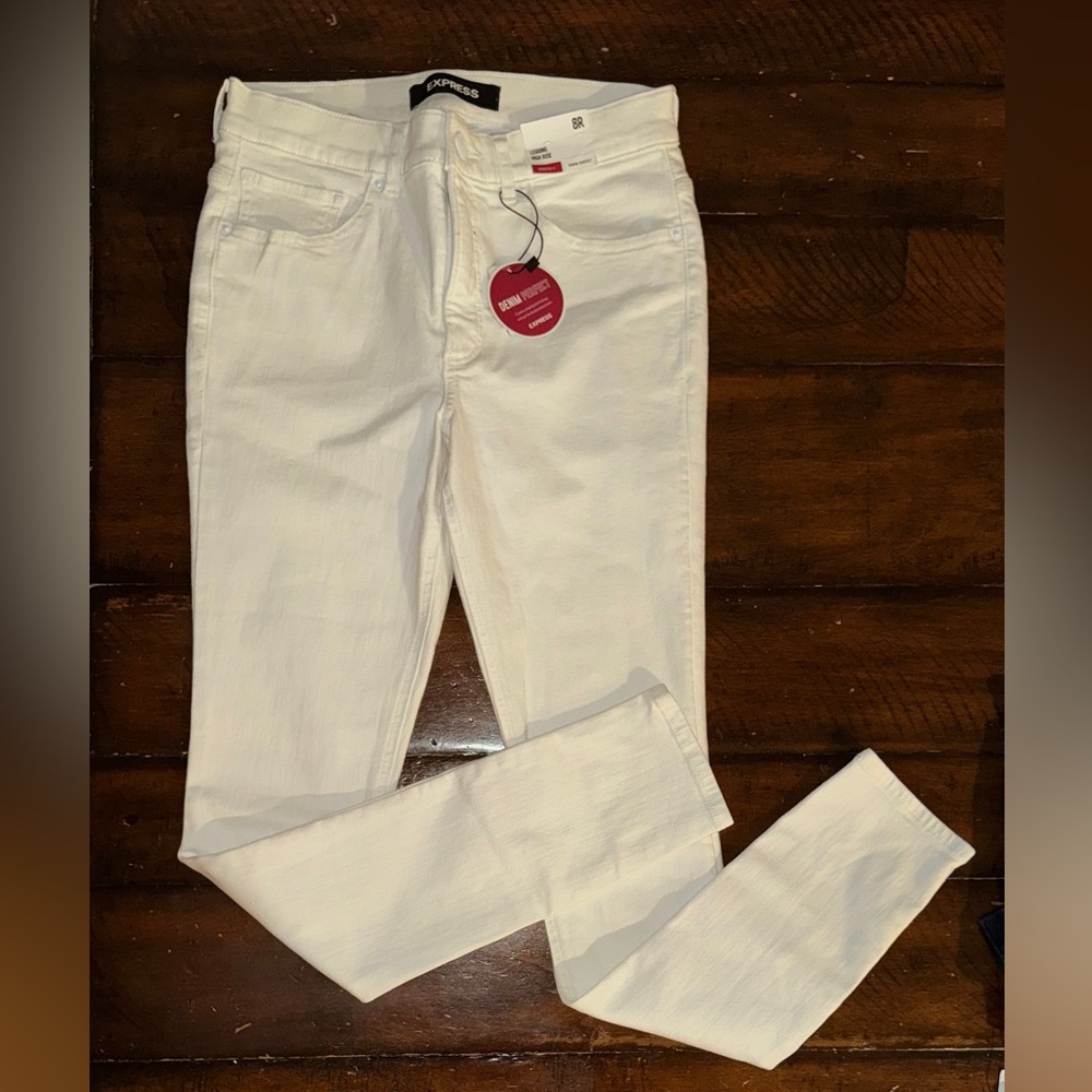 Express Jeans. Legging High Rise stretch+ Denim Perfect Size 8R
